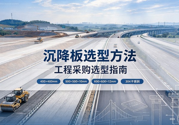 谷城沉降板选择方法